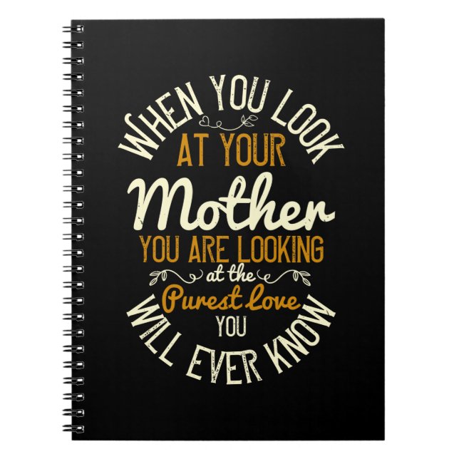 Cuaderno Mamá - Cuando miras a tu madre (Frente)