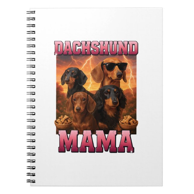 Cuaderno Mamá Dachshund (Frente)