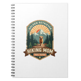 Cuaderno Mamá de Golden Retriever Vintage Probada en Sender