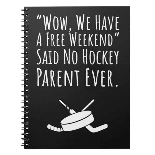 Cuaderno Mamá de hockey obsequia a los niños papá abuelo (Frente)