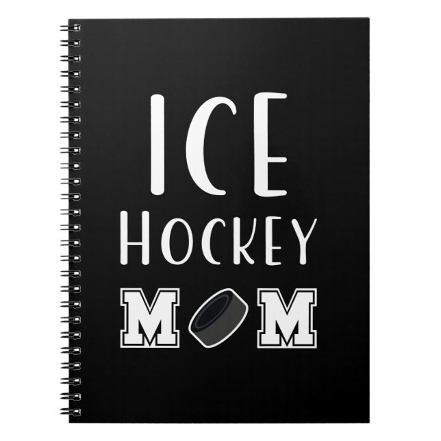 Cuaderno Mamá de hockey sobre hielo (Frente)