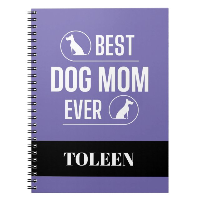 Cuaderno Mamá de perro personalizada (Frente)