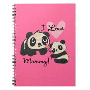Cuaderno Mamá del amor de las pandas I
