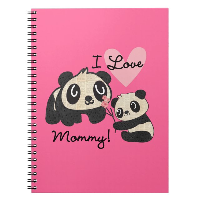Cuaderno Mamá del amor de las pandas I (Frente)