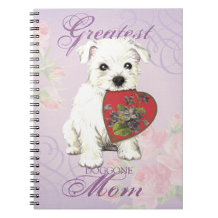 Cuaderno Mamá del corazón de Westie