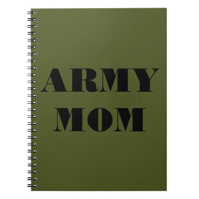 Cuaderno Mamá del ejército de equipos portátiles (Frente)