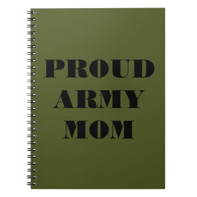 Cuaderno Mamá del ejército orgulloso de bloc de notas (Frente)
