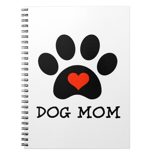 Cuaderno Mamá del perro de Pawprint (Frente)