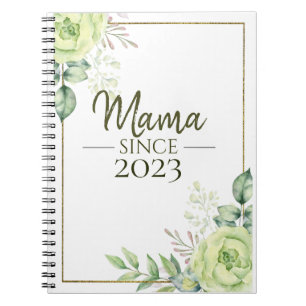 Cuaderno Mama Desde Personalizado Año Floral Manuscrito