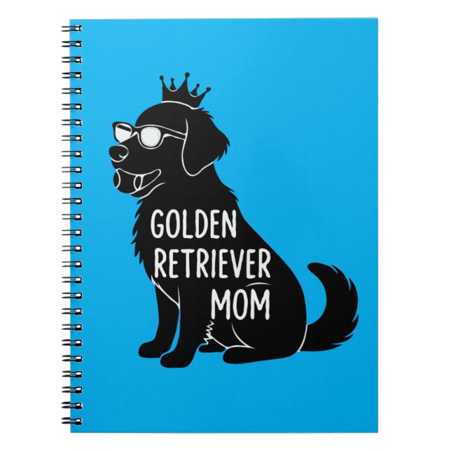 Cuaderno Mamá divertida de Golden Retriever | Perro lindo c (Frente)