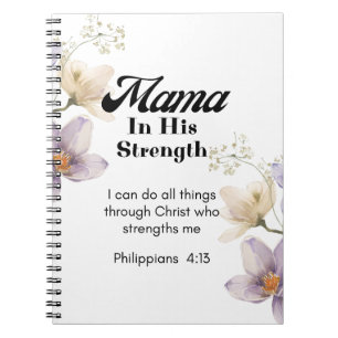 Cuaderno Mamá en su fuerza - fe cristiana