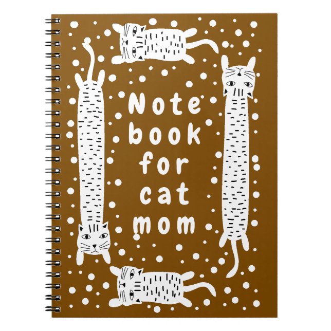 Cuaderno Mamá Gata Marrón (Frente)