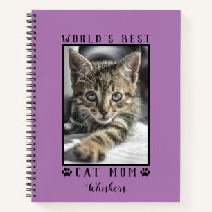 Cuaderno Mamá Gata Mejor del Mundo Huellas de Garra Foto de