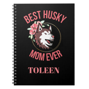 Cuaderno Mamá Husky personalizada, madre de perro