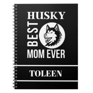 Cuaderno Mamá Husky personalizada, madre de perro