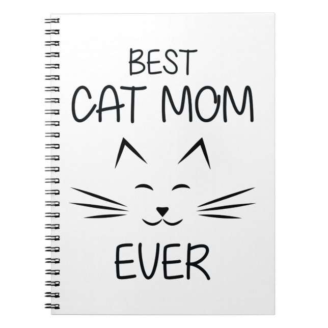Cuaderno Mamá - La mejor mamá del gato. (Frente)
