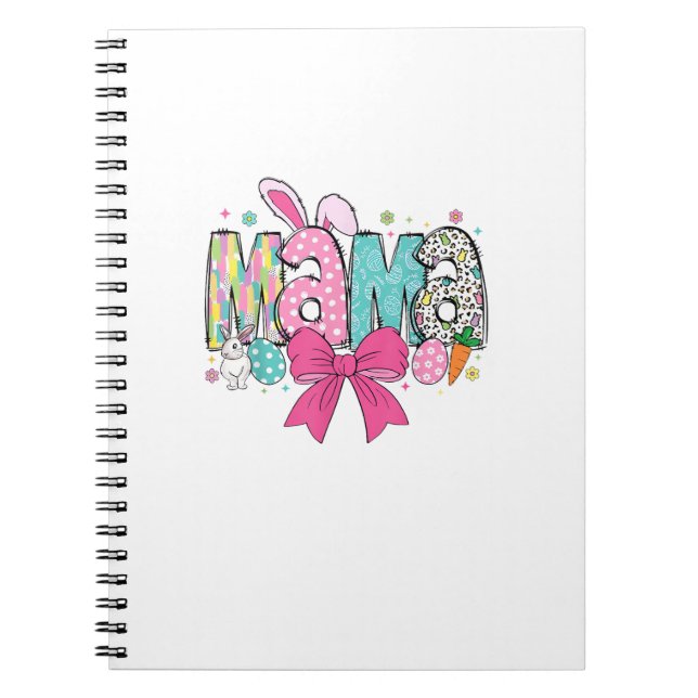 Cuaderno Mama Mini Pascua Combinación Mama Bunny Día de Pas (Frente)