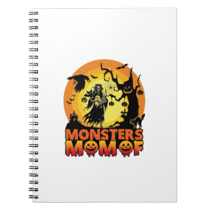 Cuaderno Mamá Monstruos Halloween Monstruo Fantasma Esquele