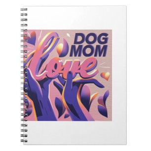 Cuaderno Mamá Perro Amor Pink Purple