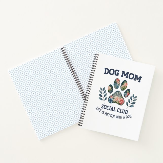 Cuaderno Mamá Perro  Floral Pata  (Interior)