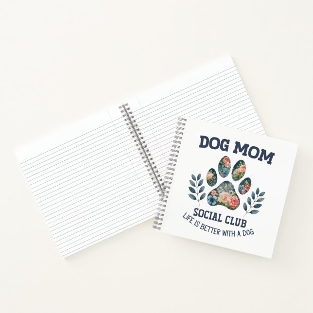 Cuaderno Mamá Perro  Floral Pata  (Interior)