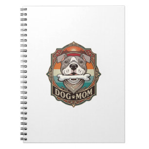 Cuaderno Mamá Perro Hueso Bandana Marco Vintage_1