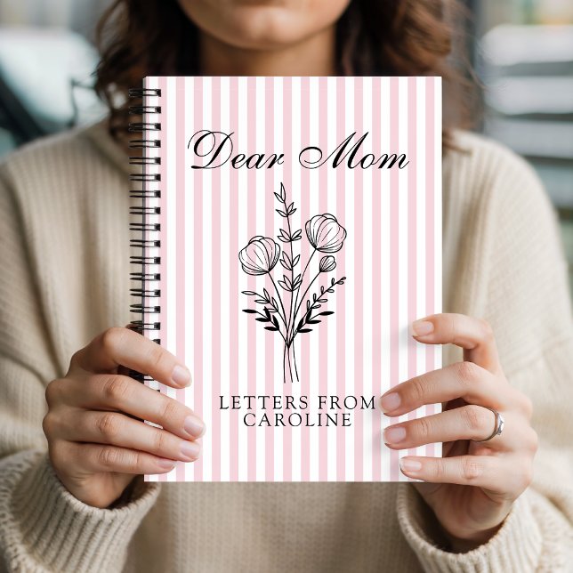 Cuaderno Mamá Personalizada Gratitud | Día de la Madre Mamá (personalized mama notebook gift, mothers day journal gift mom, birthday gift journal for mom)