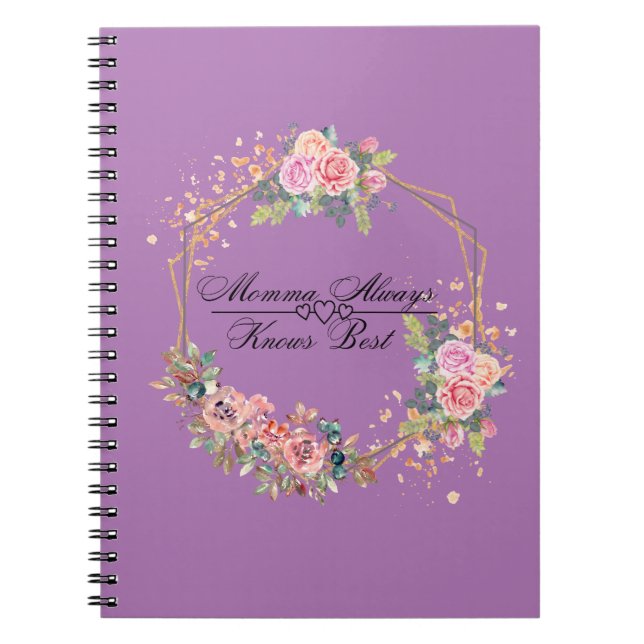 Cuaderno Mamá siempre conoce mejor bloc de notas (Frente)