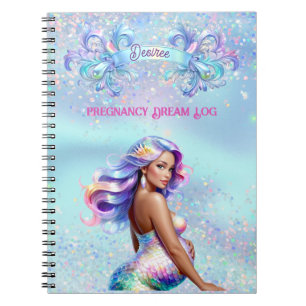 Cuaderno Mamá sirena personalizada embarazo