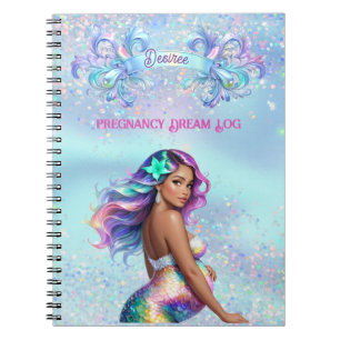 Cuaderno Mamá Sirena Personalizada Embarazo