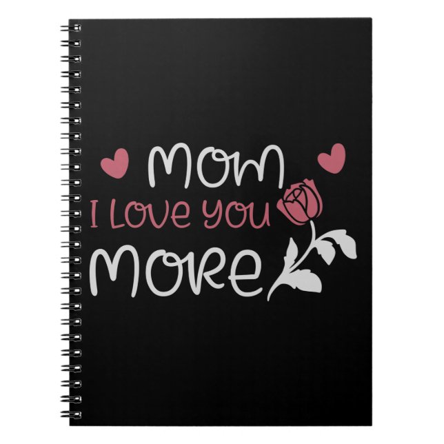 Cuaderno Mamá, te amo más (Frente)