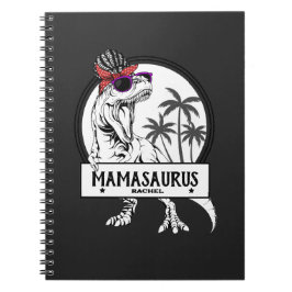 Cuaderno Mamasaurus Mom T rex Dino Funny Nombre personaliza