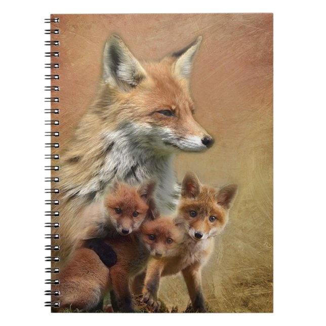Cuaderno Mami Fox roja y cubs (Frente)