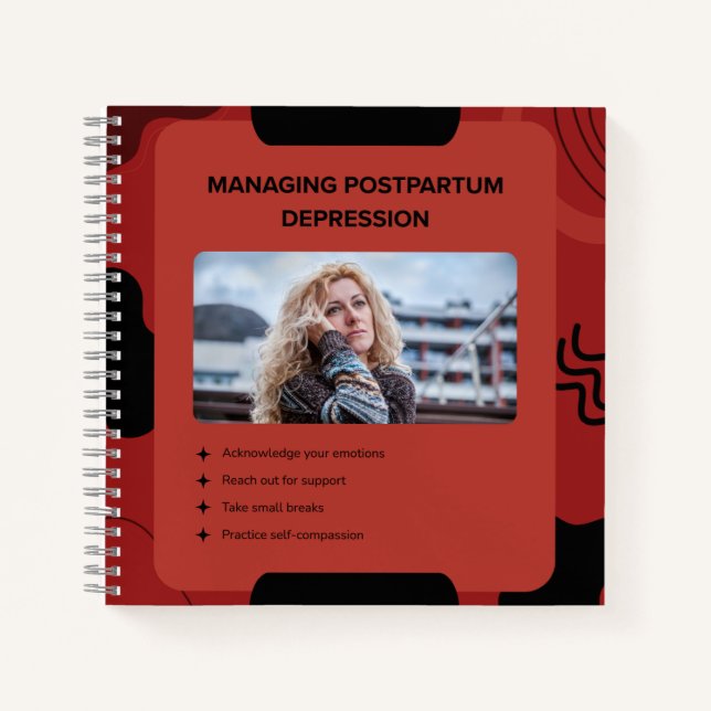 Cuaderno Managing Postpartum Depression Awareness Design (Anverso)