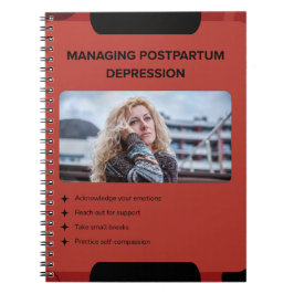 Cuaderno Managing Postpartum Depression Awareness Design