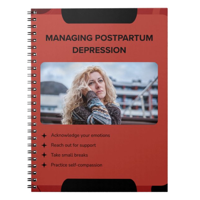 Cuaderno Managing Postpartum Depression Awareness Design (Frente)
