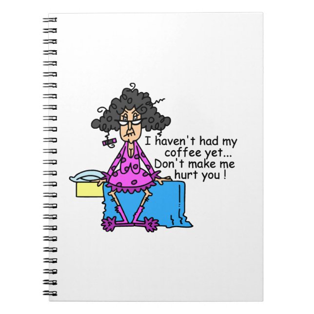 Cuaderno Mañana Antes Del Café Humor (Frente)