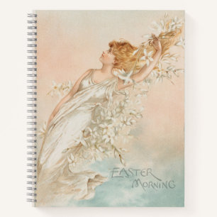 Cuaderno "Mañana de Pascua" - Impresión Vintage, L. Prang &