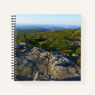Cuaderno Mañana en la cima del Monte Cadillac en Acadia