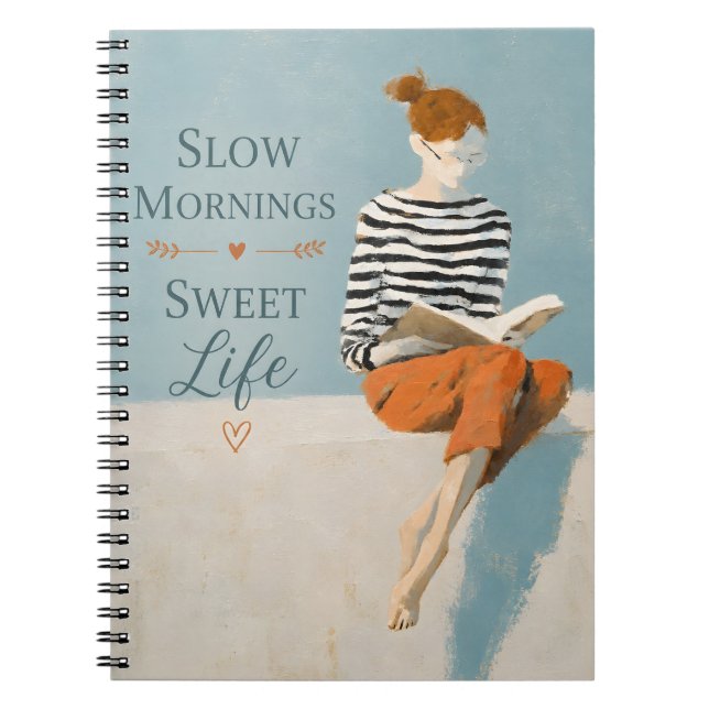 Cuaderno Mañanas Lentas Vida Dulce (Frente)