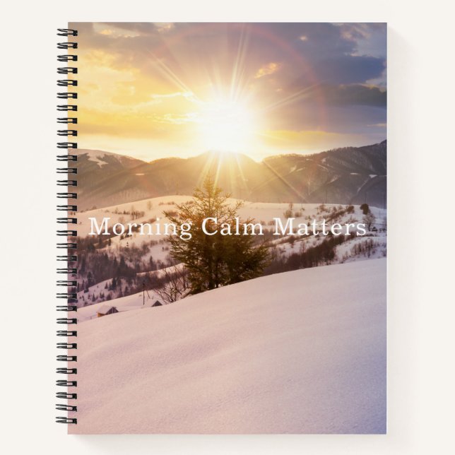 Cuaderno Mañanas Tranquilas Comienzos Brillantes Invierno Z (Anverso)
