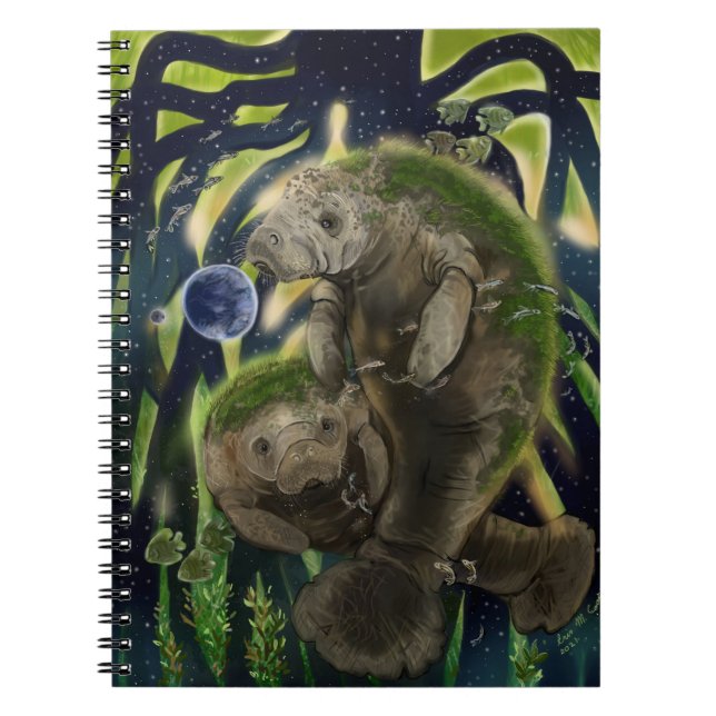 Cuaderno Manatee de equilibrio frágil (Frente)