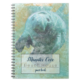 Cuaderno Manatee Gentil En Arte Acuático Costero