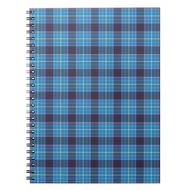 Cuaderno Mancha azul, tartán estatal de Texas (Frente)