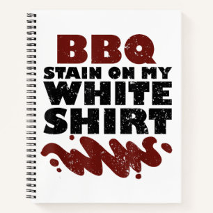Cuaderno Mancha de barbacoa en mi blanco