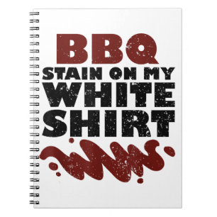 Cuaderno Mancha de barbacoa en mi blanco