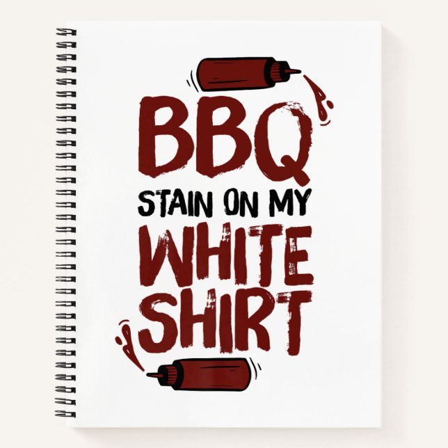 Cuaderno Mancha de barbacoa en mi White Premium (Anverso)