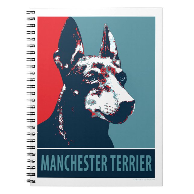Cuaderno Manchester Terrier Hope Parodia a Poster político (Frente)
