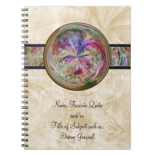 Cuaderno Mandala abstracta de la burbuja con la cinta