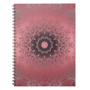 Cuaderno Mandala abstracta sin inconvenientes, círculo redo